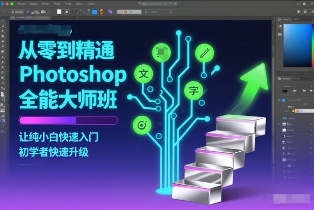 从零到精通Photoshop全能大师班,让纯小白快速入门,初学者快速升级-旺仔资源库
