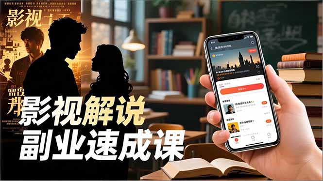 Tk影视解说副业速成课,软件安装、全流程实操、爆款预设,新手两周变现-旺仔资源库