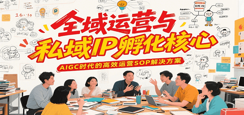 全域运营与私域IP孵化核心，AIGC时代的高效运营SOP解决方案-旺仔资源库