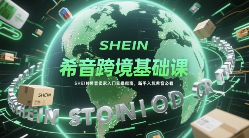 希音跨境基础课，SHEIN希音卖家入门实操指南，新手入坑希音必看-旺仔资源库