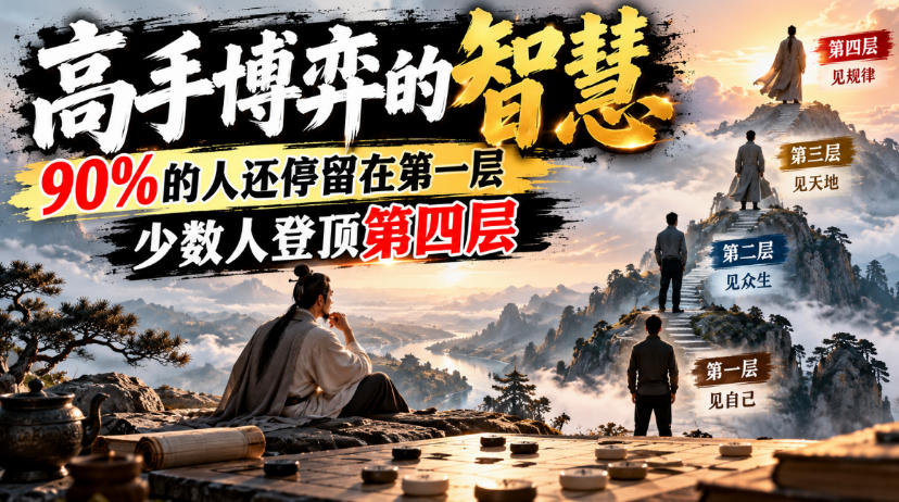 付费文章：高手博弈的智慧，90%的人还停留在第一层，少数人登顶第四层-旺仔资源库