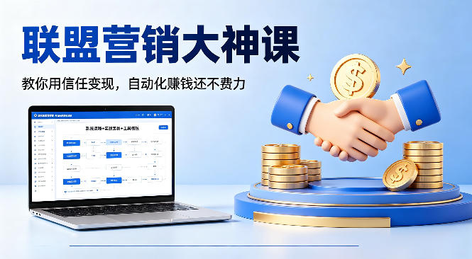 联盟营销大神课，教你用信任变现，自动化賺钱还不费力【原创双语字幕】-旺仔资源库