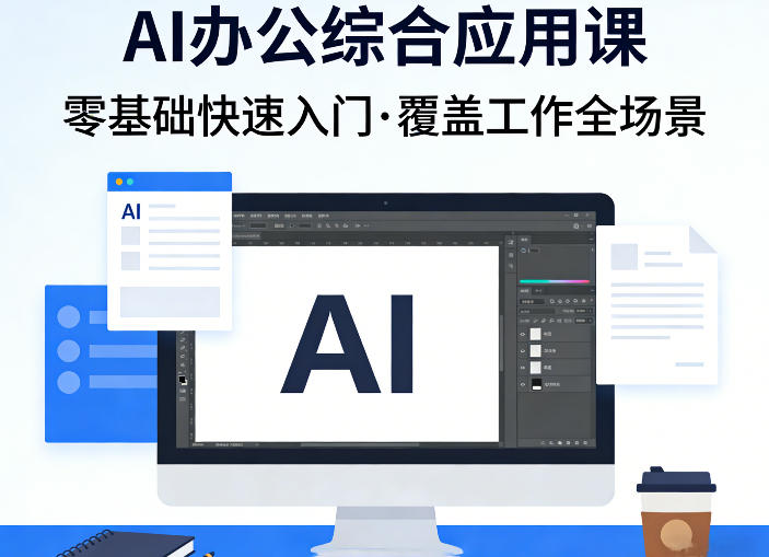 AI办公综合应用课,零基础快速入门,覆盖了工作中各种应用场景-旺仔资源库