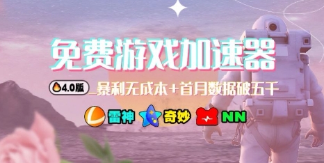 游戏加速器项目4.0_最新打法思路(爱玩游戏也能边玩边被动收益)-旺仔资源库