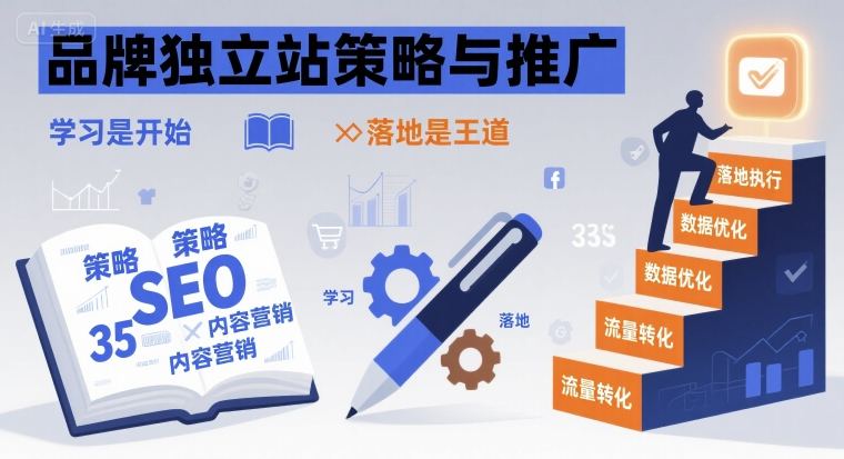 品牌独立站策略与推广，学习是开始，落地是王道-旺仔资源库