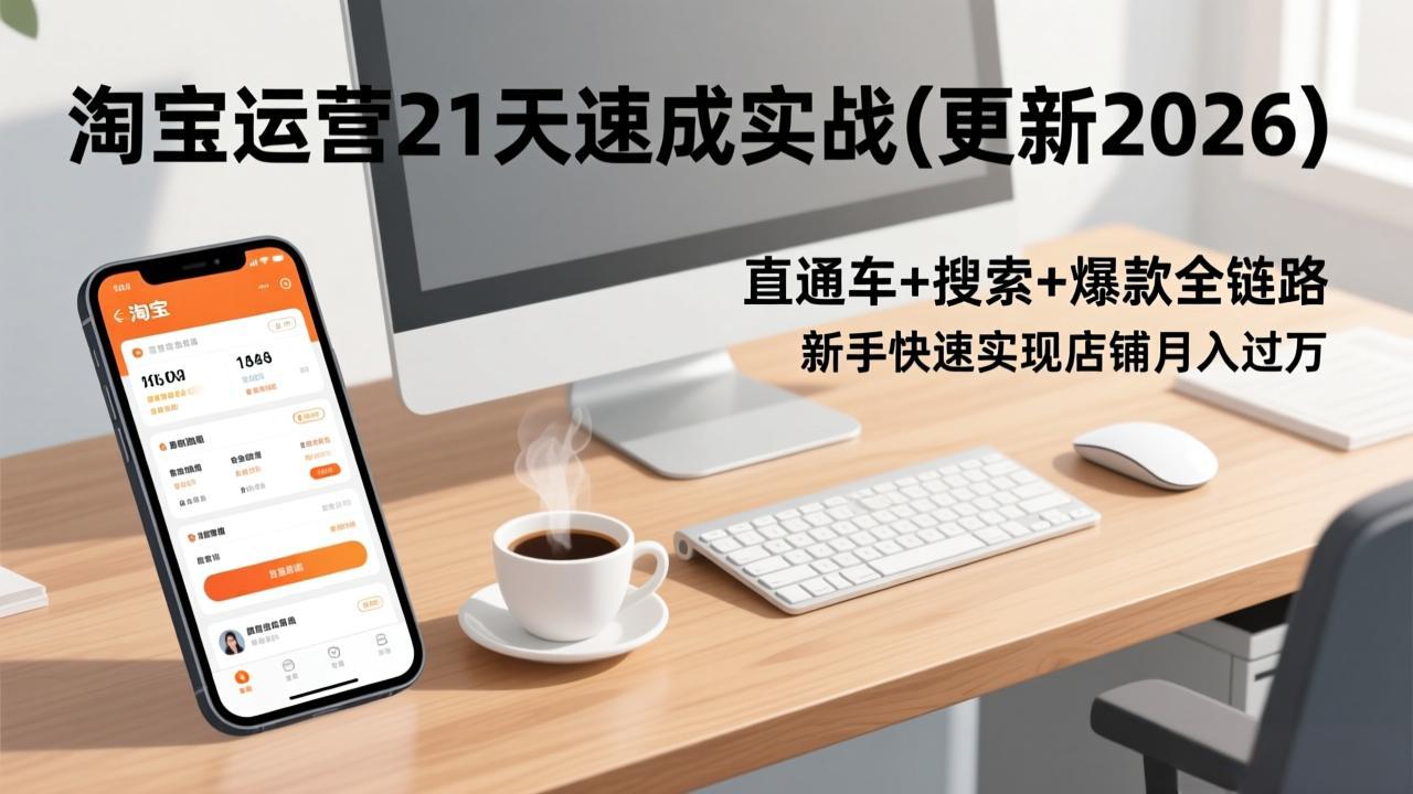 淘宝运营21天速成实战(更新3月-旺仔资源库