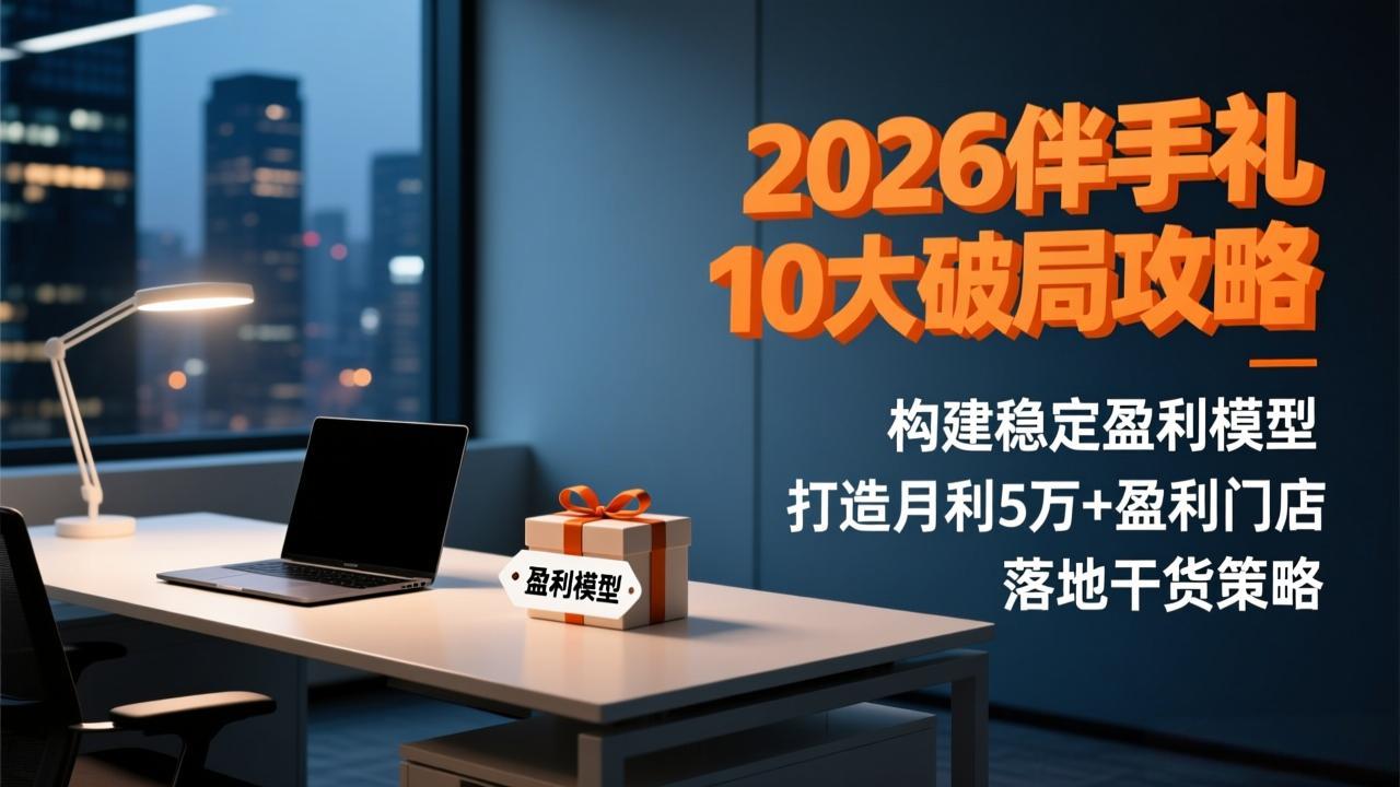 2026伴手礼10大破局攻略：构建稳定盈利模型，打造月利5万+盈利门店，落地干货策略-旺仔资源库