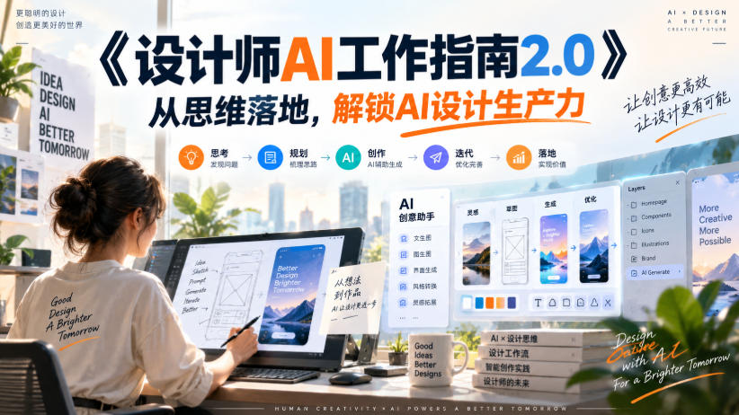 《设计师AI工作指南2.0》从思维落地-无水印，解锁AI设计生产力-旺仔资源库