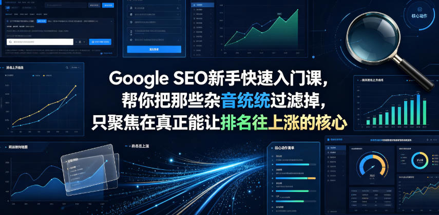 Google SEO新手快速入门课,帮你把那些杂音统统过滤掉,只聚焦在真正能让排名往上涨的核心动作【原创双语字幕】-旺仔资源库