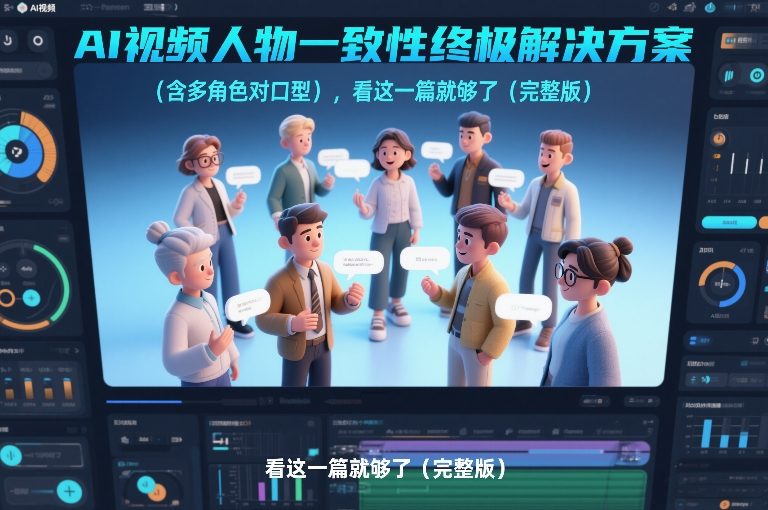 AI视频人物一致性终极解决方案(含多角色对口型)，看这一篇就够了(完整版)-旺仔资源库