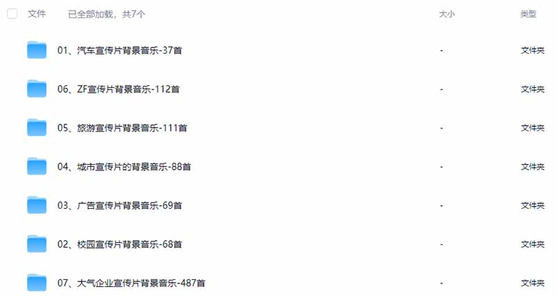图片[3]-某宝付费购买，常用6G音效合集！970+首宣传片背景音乐，无版权可商用大气素材，分类清晰，高质量内容-旺仔资源库