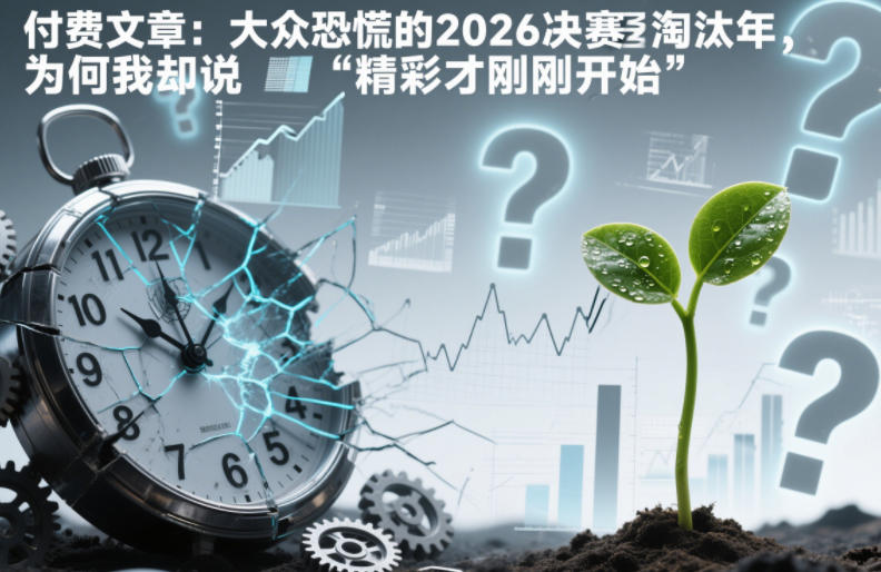 付费文章：大众恐慌的2026决赛淘汰年，为何我却说“精彩才刚刚开始”？-旺仔资源库