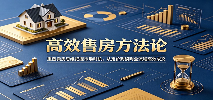 高效售房方法论：重塑卖房思维把握市场时机，从定价到谈判全流程高效成交-旺仔资源库