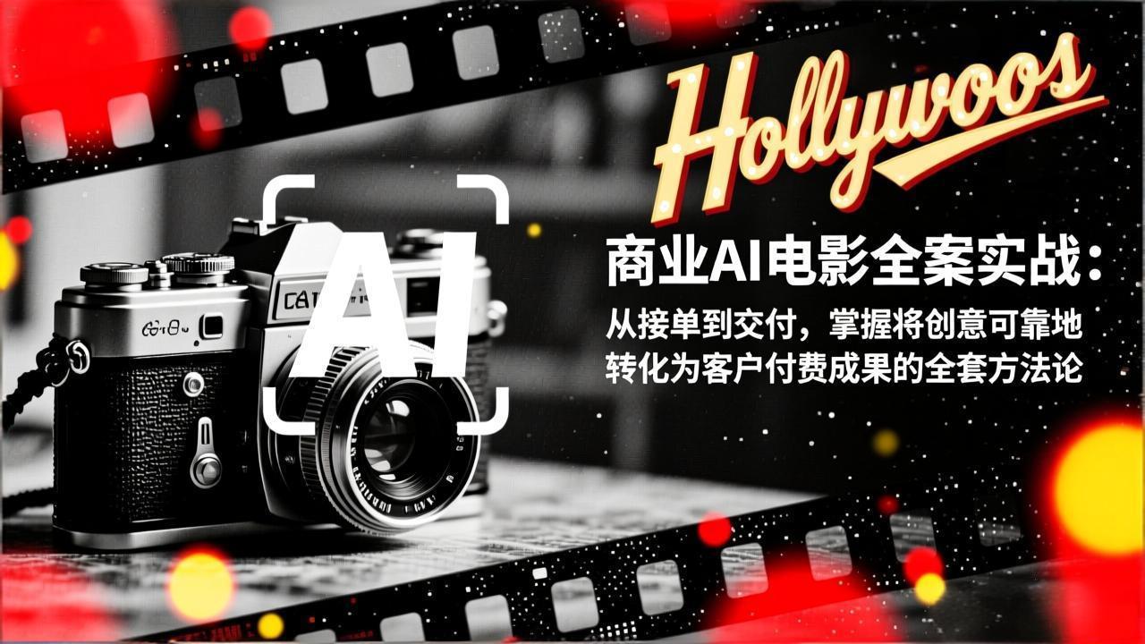 商业AI电影全案实战:从接单到交付,掌握将创意可靠地转化为客户付费成果的全套方法论-旺仔资源库