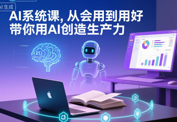 AI系统课，从会用到用好，带你用AI创造生产力-旺仔资源库