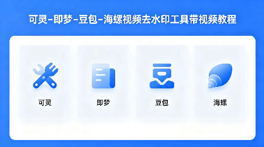 可灵–即梦–豆包–海螺视频去水印工具带视频教程-旺仔资源库