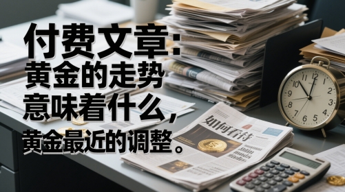 付费文章：黄金的走势意味着什么，如何看待黄金最近的调整-旺仔资源库