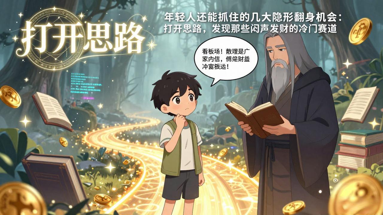 付费文1+2：年轻人还能抓住的几大隐形翻身机会：打开思路，发现那些闷声发财的冷门赛道-旺仔资源库