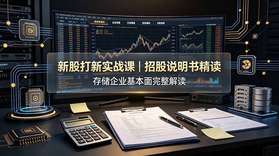 付费文章:新股打新实战课|招股说明书精读,存储企业基本面完整解读-旺仔资源库