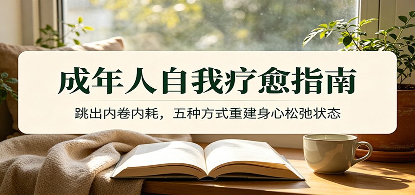 成年人自我疗愈指南：跳出内卷内耗，五种方式重建身心松弛状态-旺仔资源库