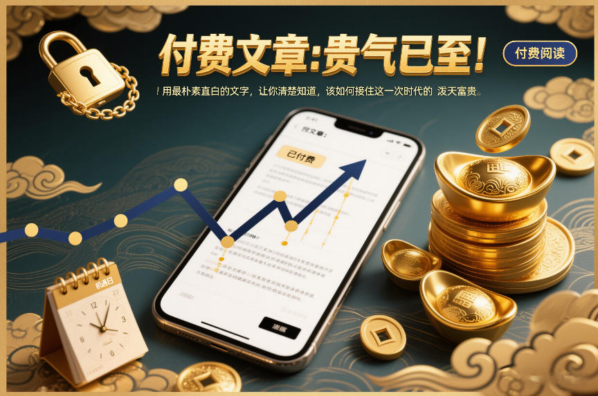 付费文章:贵气已至!用最朴素直白的文字,让你清楚知道,该如何接住这一次时代的泼天富贵-旺仔资源库