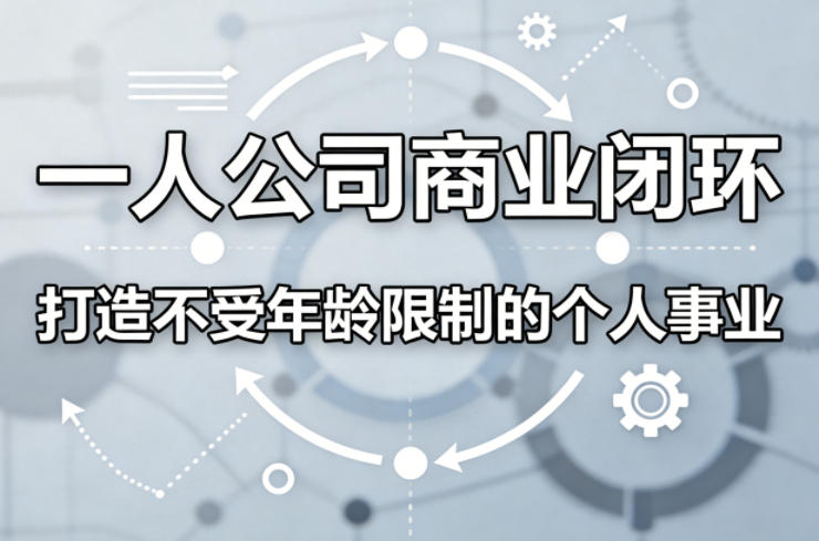 一人公司商业闭环，打造一份不受年龄限制的个人事业-旺仔资源库