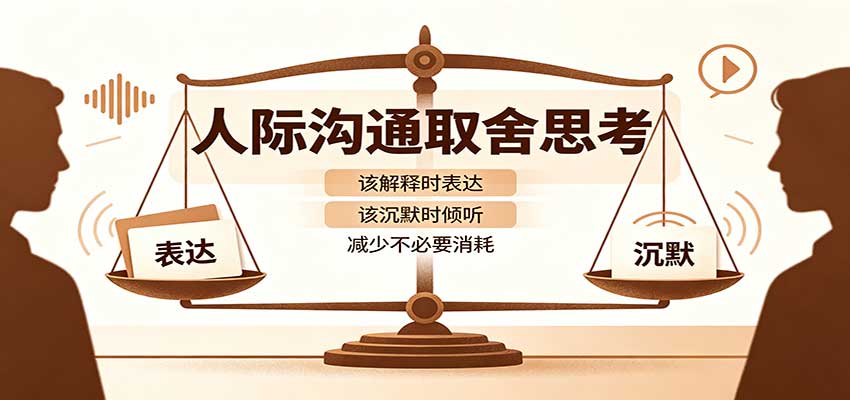 人际沟通取舍思考:分清解释与沉默边界,拿捏职场生活沟通分寸减少情绪内耗-旺仔资源库