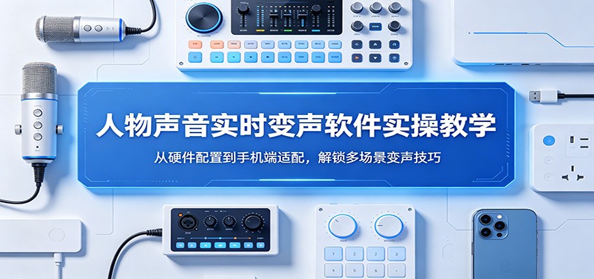 人物声音实时变声软件实操教学：从硬件配置到手机端适配，解锁多场景变声技巧-旺仔资源库