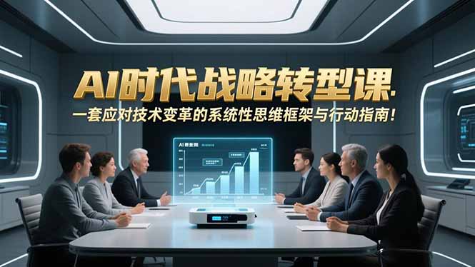 AI时代战略转型课：一套应对技术变革的系统性思维框架与行动指南！-旺仔资源库