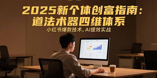 2025新个体创富指南：道法术器四维体系，小红书爆款技术，AI提效实战-旺仔资源库