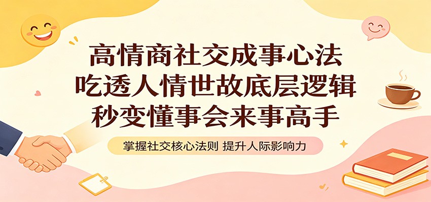 高情商社交成事心法：吃透人情世故底层逻辑，秒变懂事会来事高手-旺仔资源库