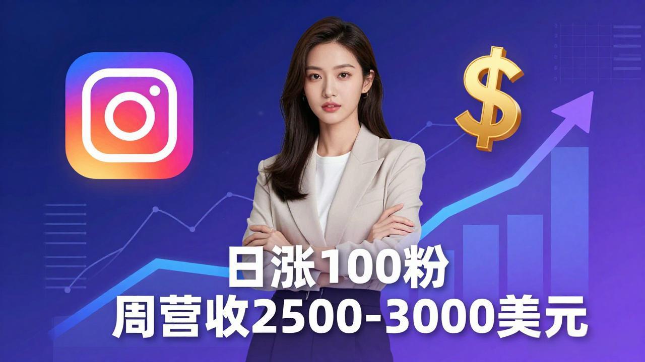 想做数字产品？Sheri亲授：日涨100粉、每周2500至3000美元的营收，Instagram躺着赚-旺仔资源库