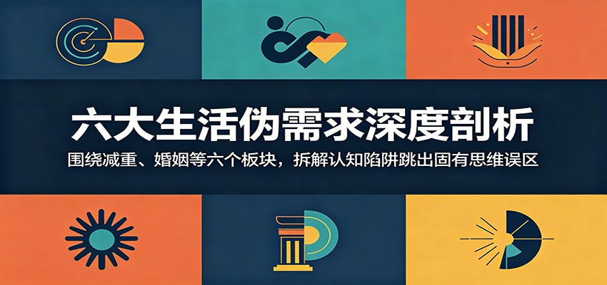 六大生活伪需求深度剖析：围绕减重、婚姻等六个板块，拆解认知陷阱跳出固有思维误区-旺仔资源库