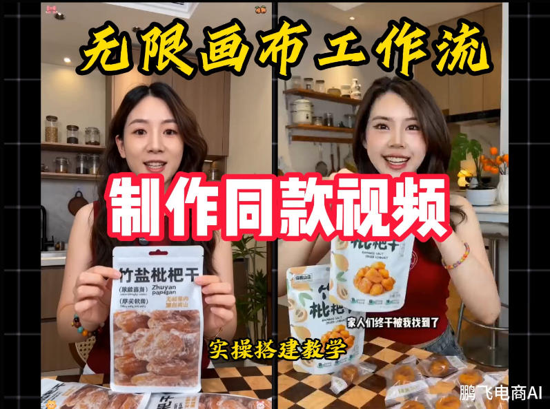 无限画布工作流一键复刻爆款带货视频,实操搭建,操作简单-旺仔资源库