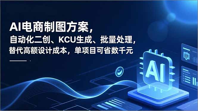 AI电商制图方案,自动化二创、SKU生成、批量处理,替代高额设计成本,单项目可省数千元-旺仔资源库