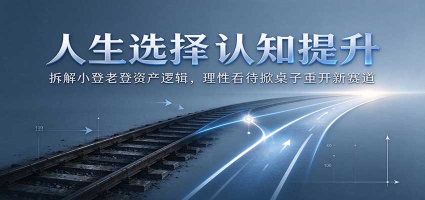 人生选择认知提升：拆解小登老登资产逻辑，理性看待掀桌子重开新赛道-旺仔资源库