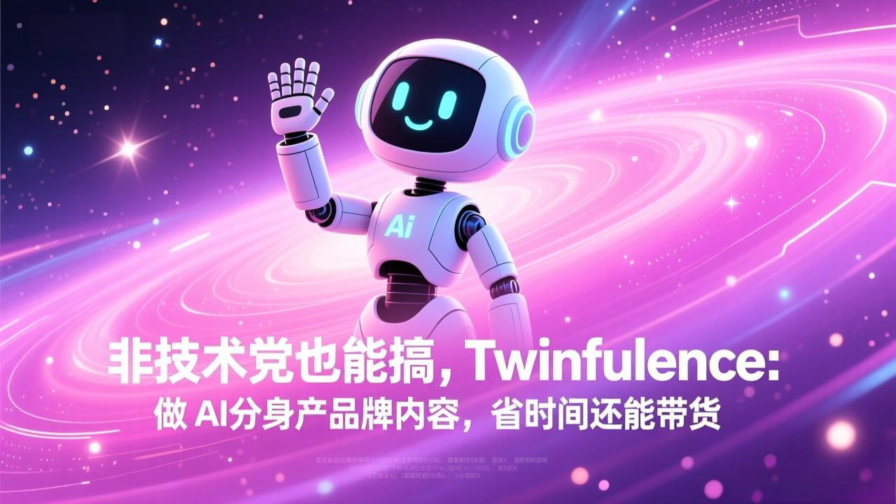非技术党也能搞!Twinfluence:做 AI 分身产品牌内容,省时间还能带货-旺仔资源库