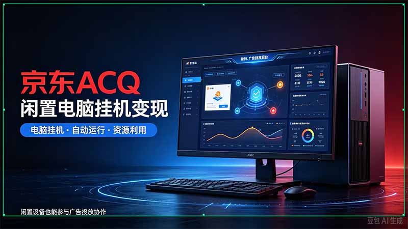 京东ACQ是什么？闲置电脑挂机采集项目拆解-旺仔资源库