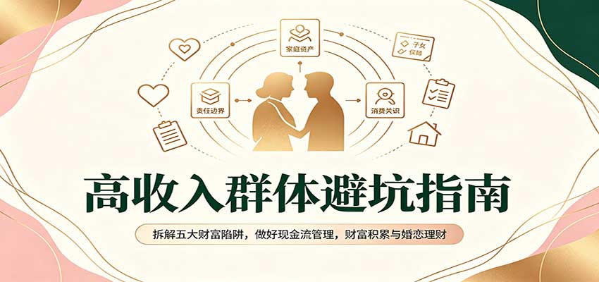 高收入群体避坑指南:拆解五大财富陷阱,做好现金流管理,财富积累与婚恋理财-旺仔资源库