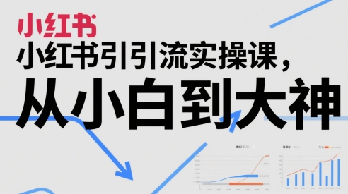小红书引流实操课，从小白到大神-旺仔资源库