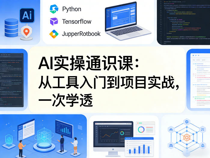 AI实操通识课，从工具入门到项目实战，一次学透-旺仔资源库