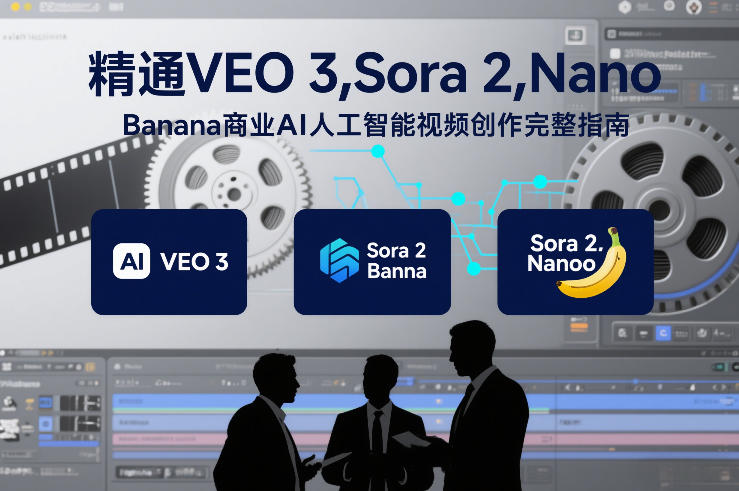 精通VEO 3，Sora 2，Nano Banana商业AI人工智能视频创作完整指南-旺仔资源库