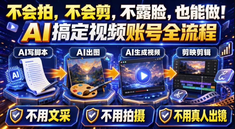AI短视频起号实战项目，用AI做视频起号，45天涨粉12W，一条广告8.5k，广告接到手软，引流、变现两不误！-旺仔资源库