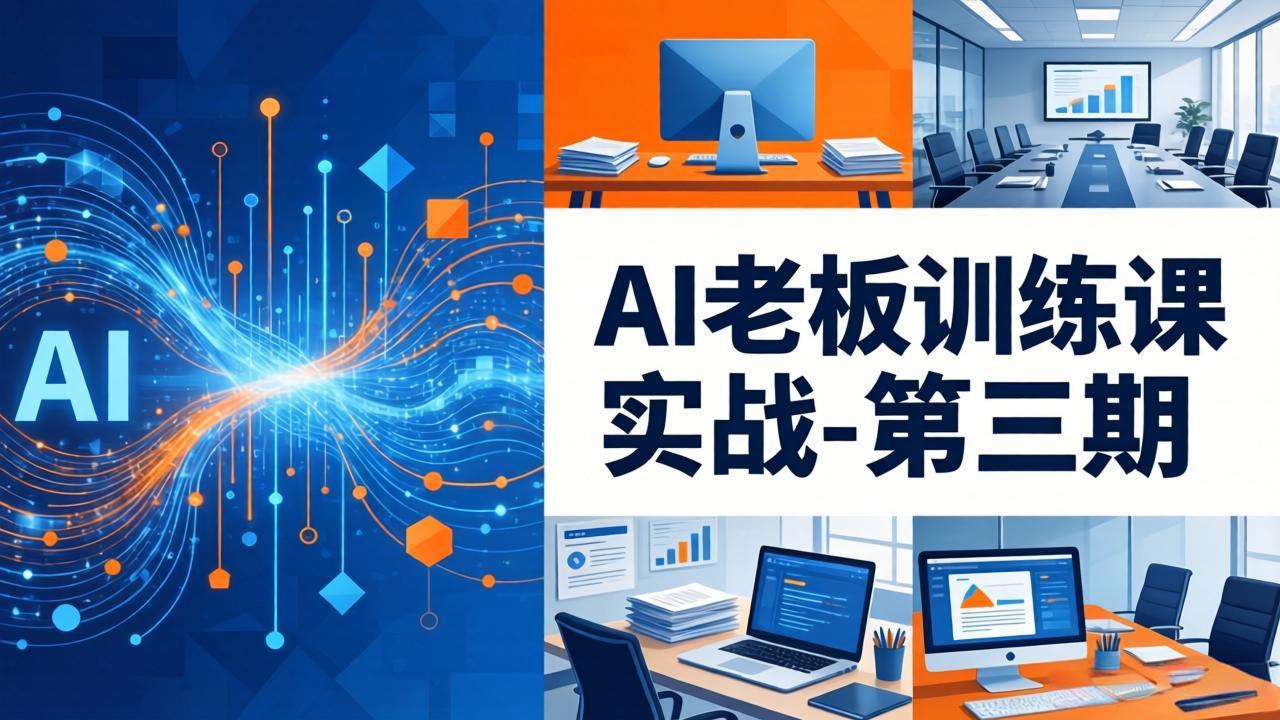 AI老板训练课实战-第三期：AI+内容应用落地教学，从0到1打通AI变现完整路径-旺仔资源库