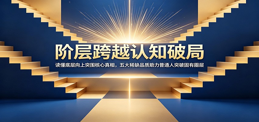 阶层跨越认知破局：读懂底层向上突围核心真相，五大稀缺品质助力普通人突破固有圈层-旺仔资源库