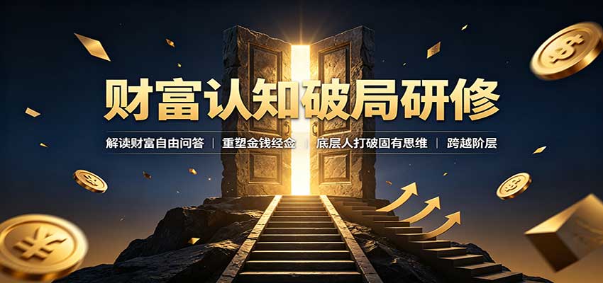 财富认知破局研修：解读”孙割”，重塑金钱观念，底层人打破固有思维跨越阶层-旺仔资源库