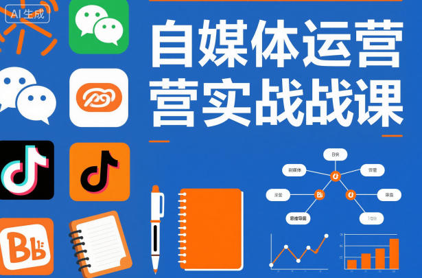 自媒体运营实战课，掌握一套系统的自媒体运营底层方法论，成为优秀的内容创作者-旺仔资源库