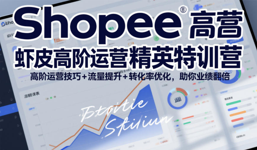 Shopee虾皮高阶运营精英特训营,高阶运营技巧+流量提升+转化率优化,助你业绩翻倍-旺仔资源库