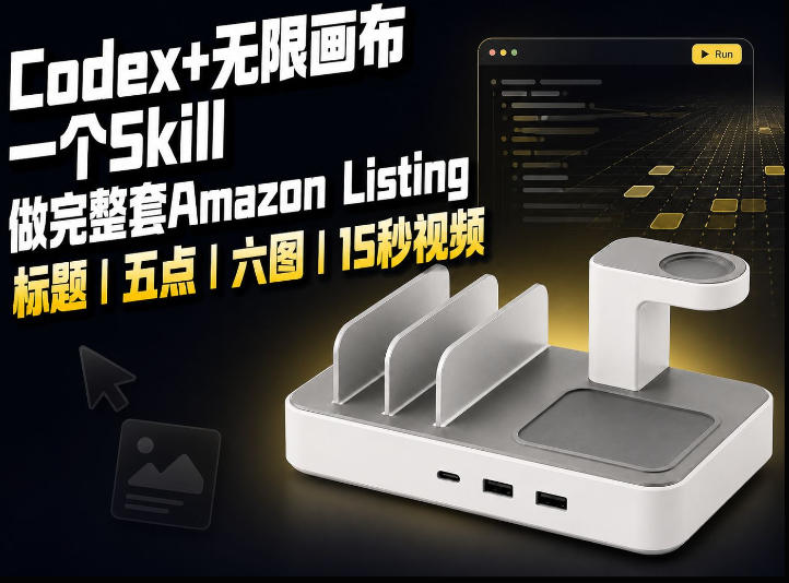 我用一个Codex Skill做完Amazon Listing：标题、五点、六图和视频全流程-旺仔资源库