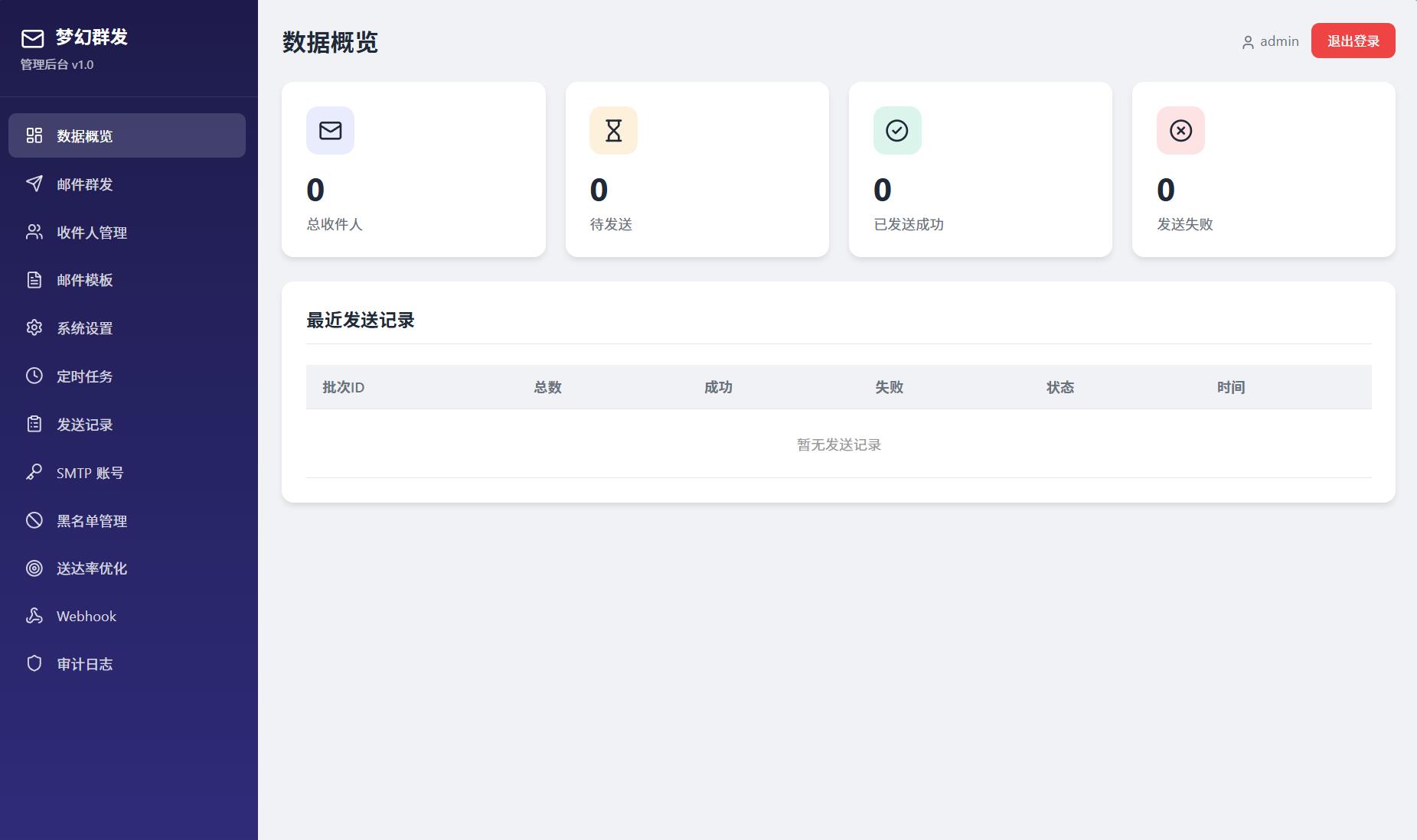 最新梦幻邮件群发系统1.0定时邮件-旺仔资源库